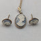 British Vintage Jewelry K9 Gold & Cameo Pendant Necklace Earrings Set